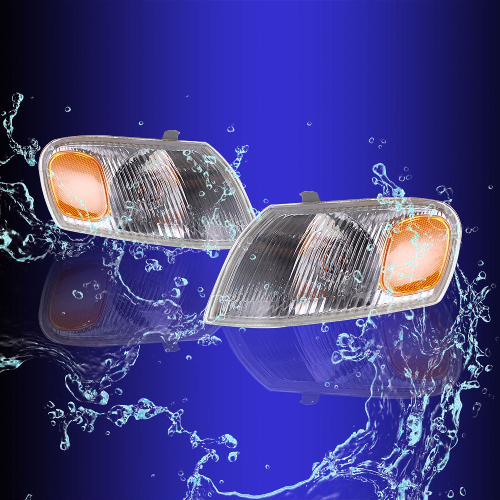 labwork Replacement for TY Corolla 1998 1999 2000 Rearview Mirror, Reverse Mirror LED Turn Signal Corner Light Left + Right 2 Pcs Set Lab Work Auto 