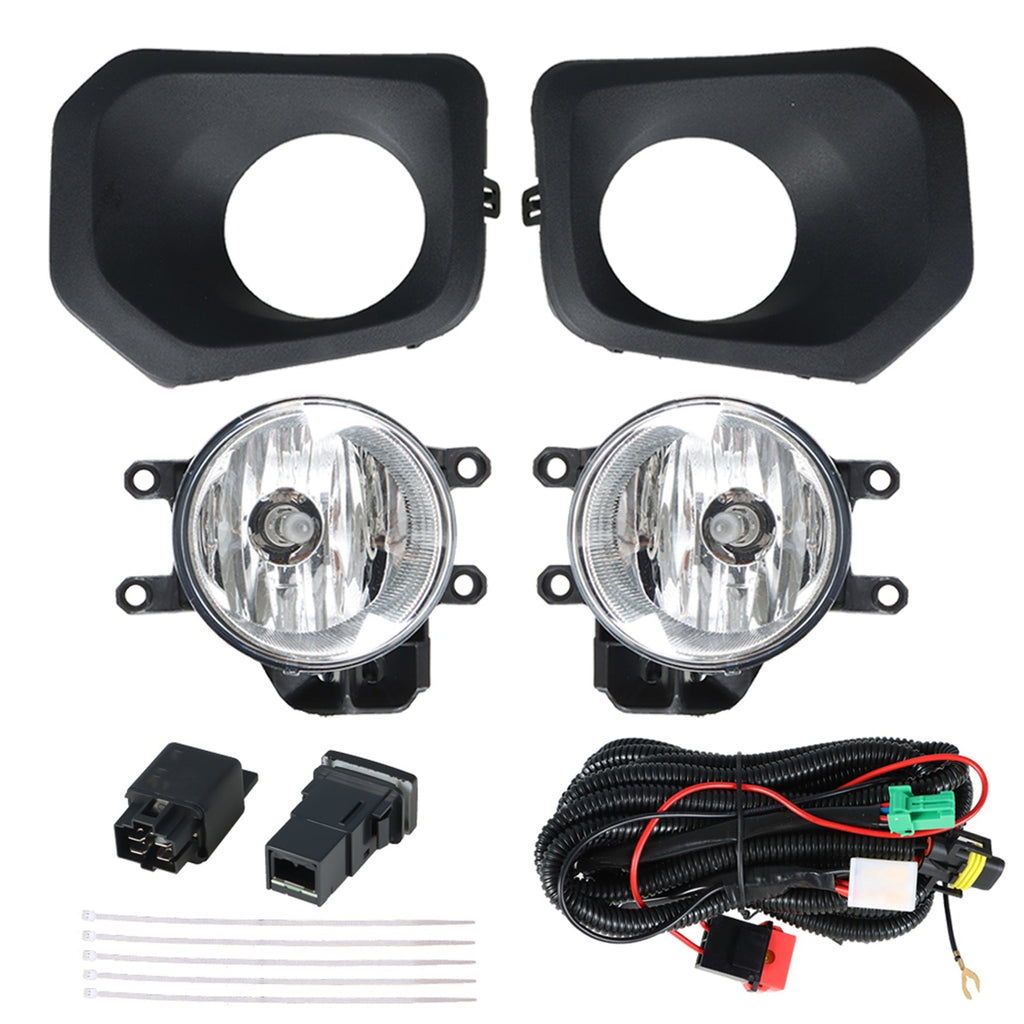 labwork Replacement of 2016-2020 Toyota Tacoma SR SR5 fog lamp transparent lens H11 Lamp Pair With Wiring Kit Lab Work Auto