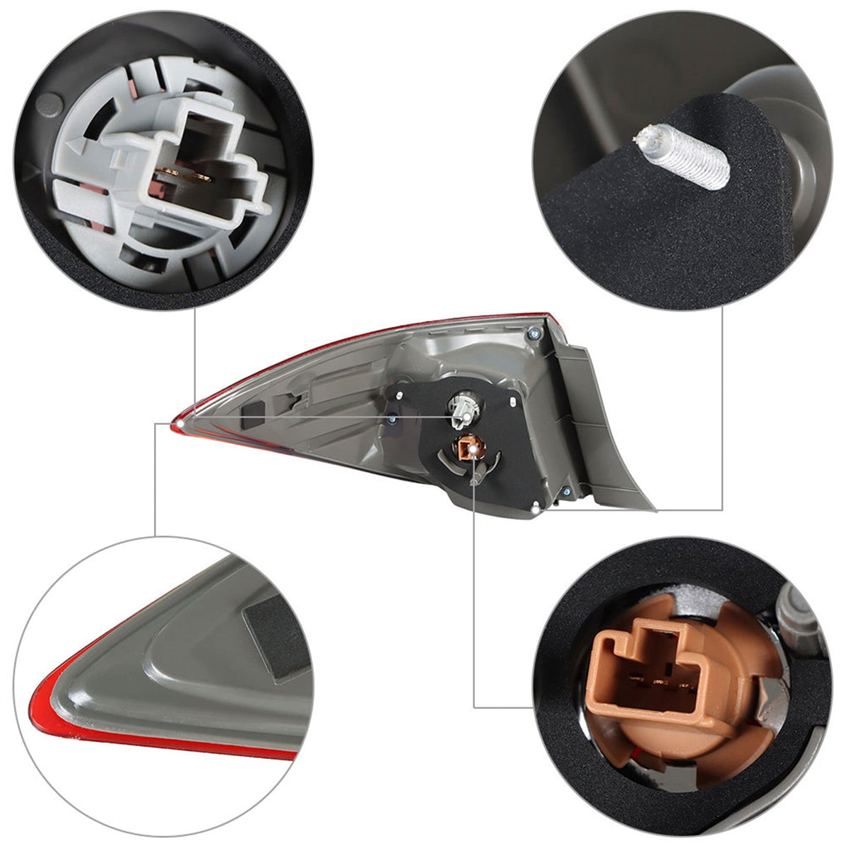 labwork Right Passenger Side RH Tail Light Assembly Replacement for 2017-2019 Toyota Corolla CE/L/LE/LE ECO Models TO2805130 8155002B00 Lab Work Auto