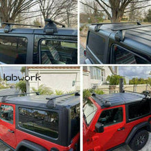 Load image into Gallery viewer, labwork Roof Rack Cross Bar Luggage Carrier For 2007-2019 Jeep Wrangler JK JL Lab Work Auto