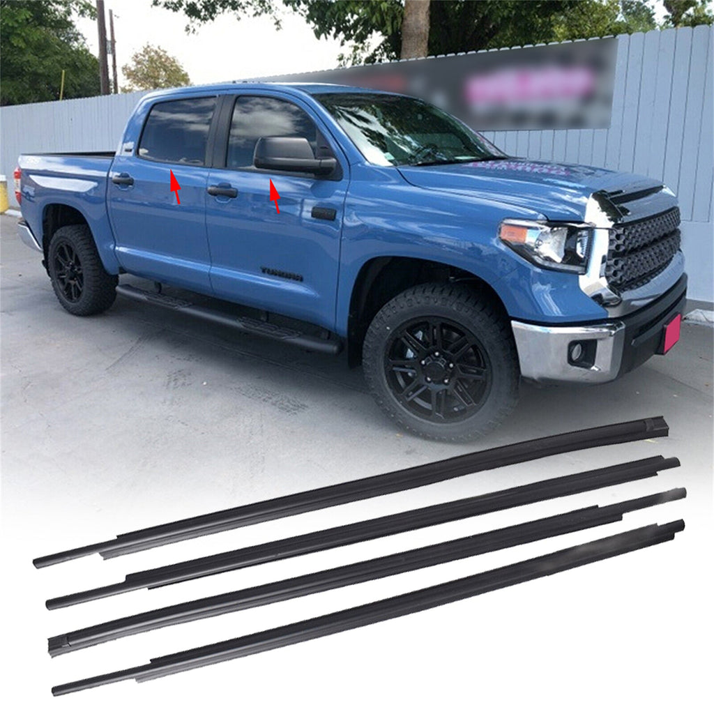 labwork Seal Belt Window Moulding Weatherstrip For Toyota Tundra CrewMax 07-18 Lab Work Auto