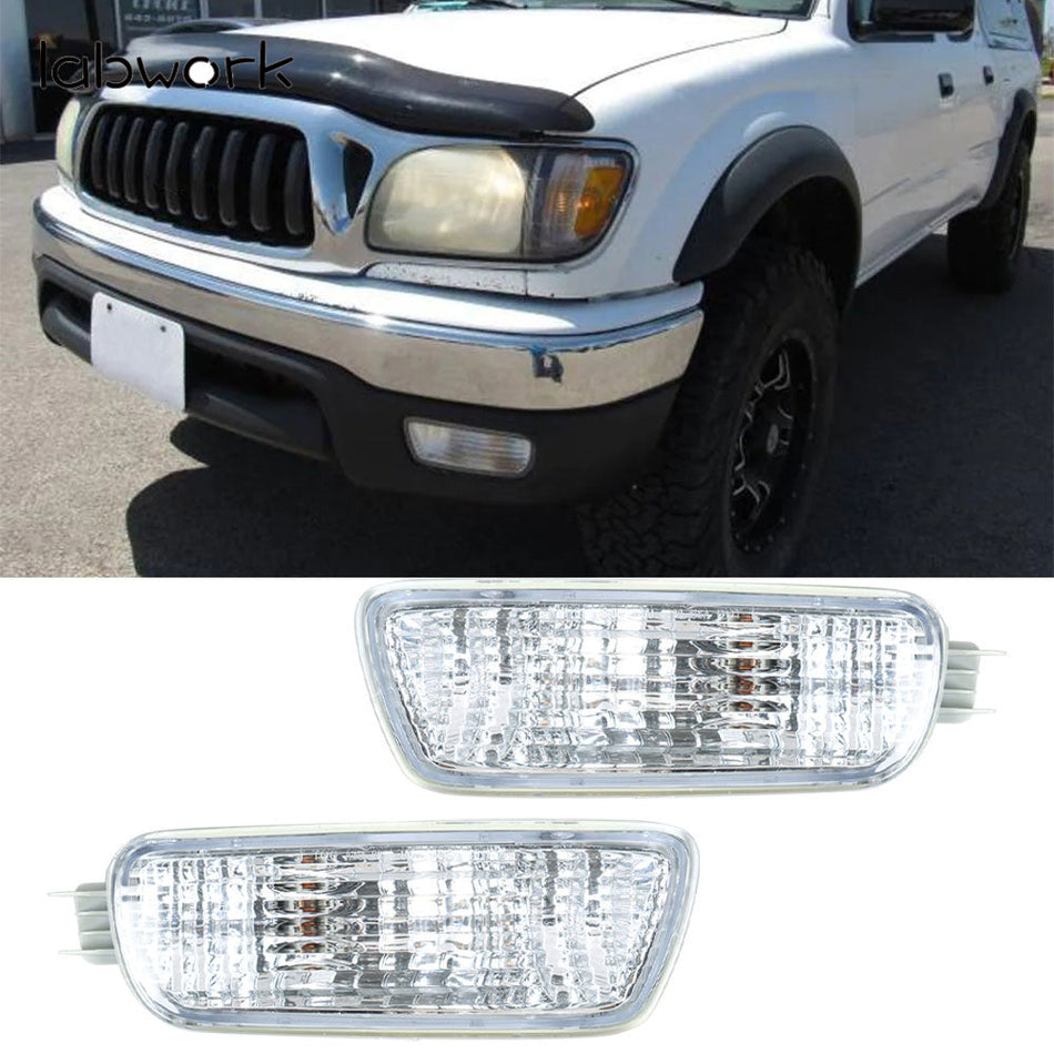 labwork Side Marker Corner Lights Turn Signals Pair Set For 2001-04 Tacoma Truck Lab Work Auto