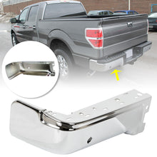 Load image into Gallery viewer, labwork Steel Rear Bumper Face End Cap For 2009-2014 Ford F150 Drivers Left LH Chrome Lab Work Auto