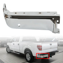 Load image into Gallery viewer, labwork Steel Rear Bumper Face End Cap For 2009-2014 Ford F150 Drivers Left LH Chrome Lab Work Auto
