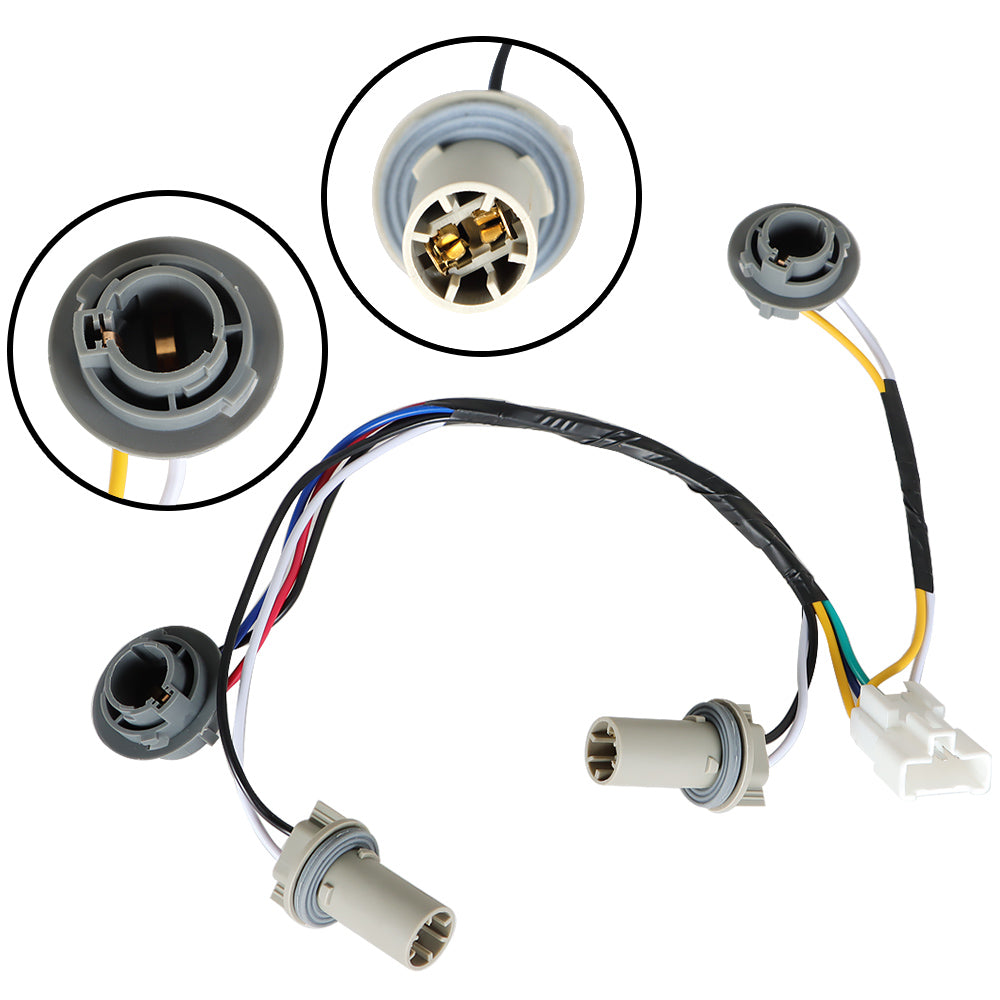 labwork Taillight Lamp Rear-Socket & Wiring Harness For 2011-2014 Hyundai Sonata Lab Work Auto