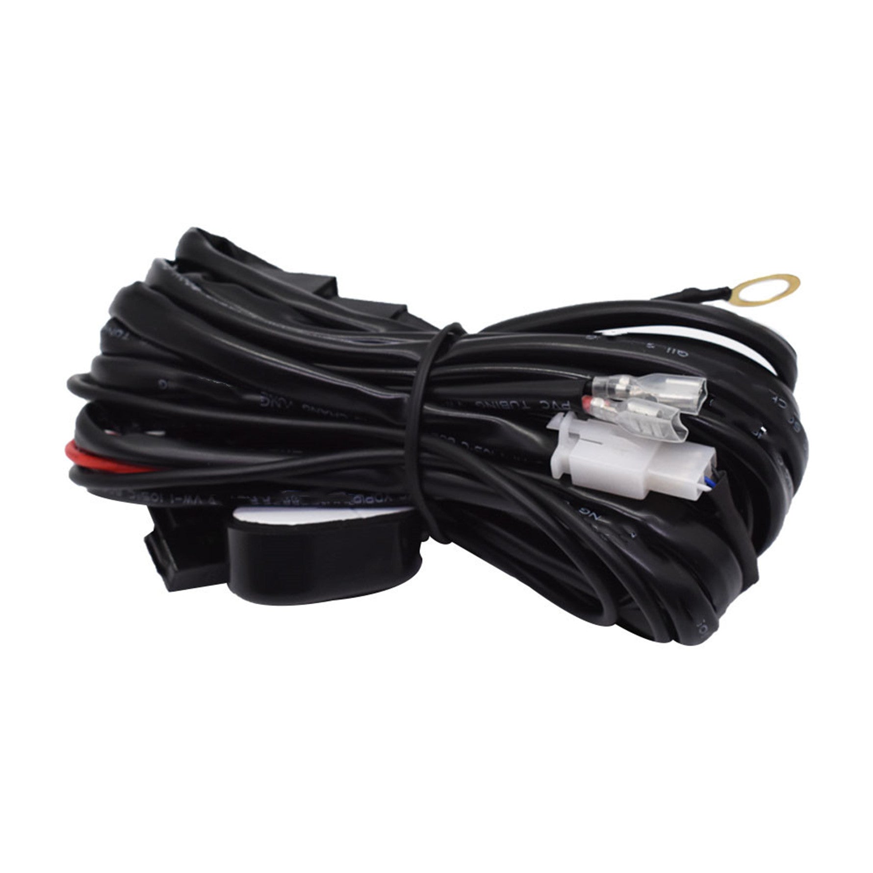 labwork Universal Wiring Harness Kit Loom For Led Work Light Bar 9ft 10PCS - Lab Work Auto