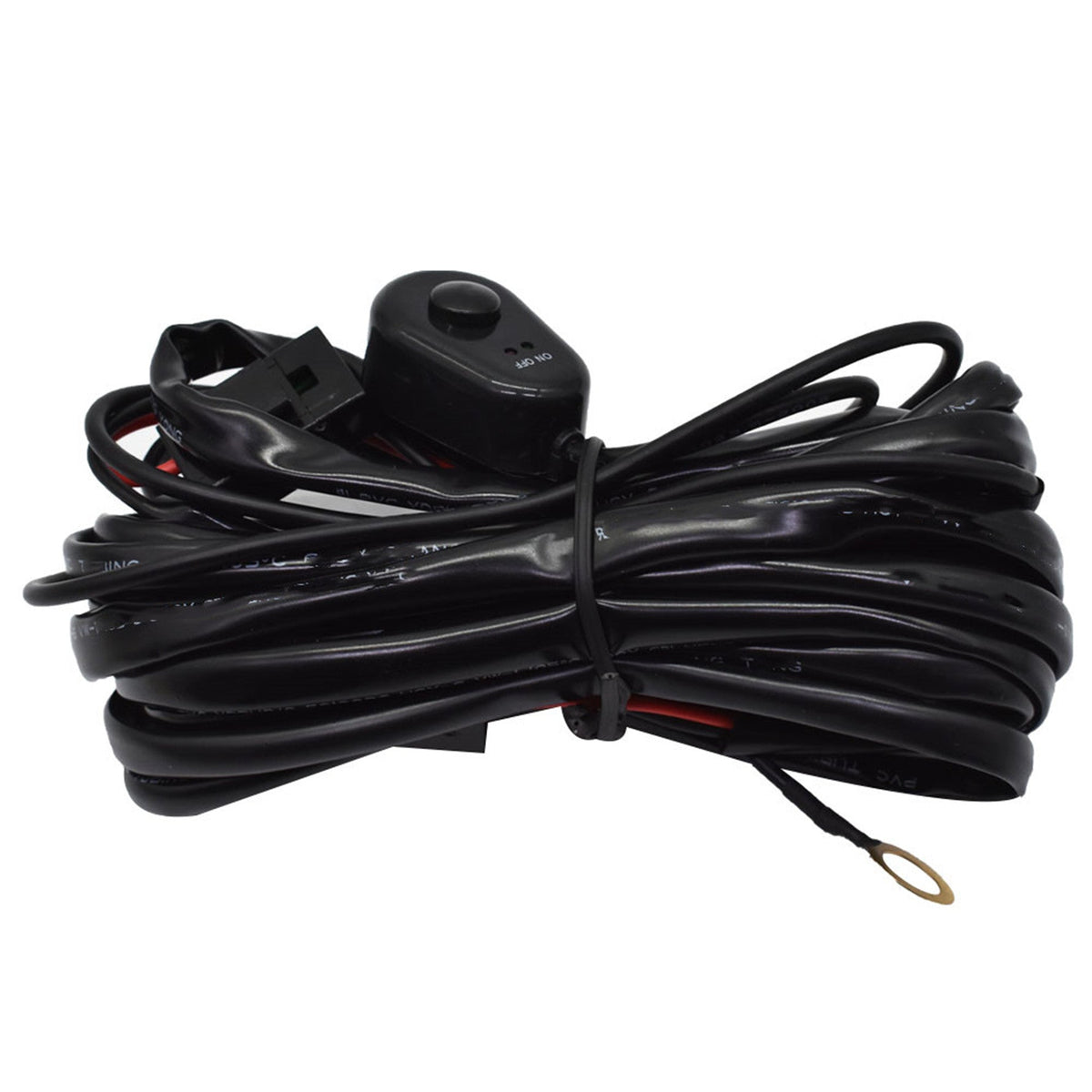 labwork Universal Wiring Harness Kit Loom For Led Work Light Bar 9ft 10PCS - Lab Work Auto