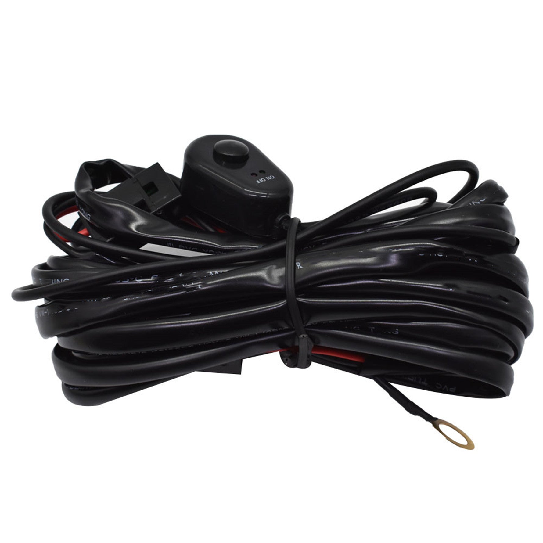 labwork Universal Wiring Harness Kit Loom For Led Work Light Bar 9ft 10PCS - Lab Work Auto