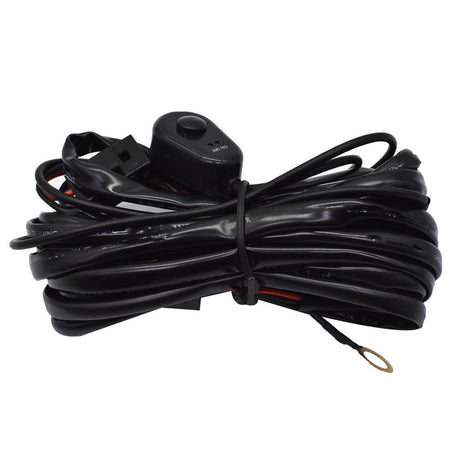 labwork Universal Wiring Harness Kit Loom For Led Work Light Bar 9ft 10PCS - Lab Work Auto