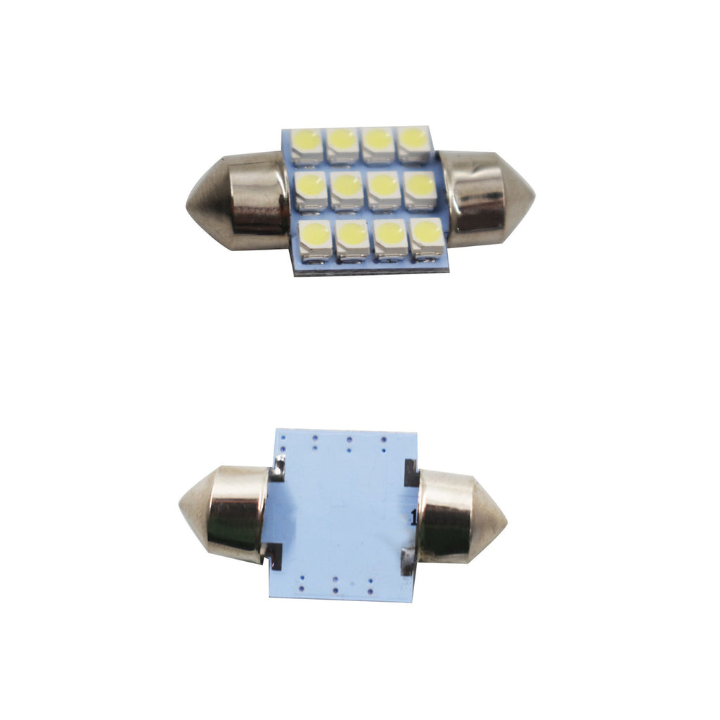 labwork White LED Light Interior Package for T10 31mm 42mm Map Dome License Plate 14pcs Lab Work Auto