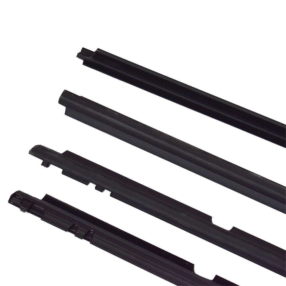 labwork Window Moulding Trim Seal Belt Weatherstrip 4pcs Replacement for 2011 2012 Toyota Corolla Lab Work Auto