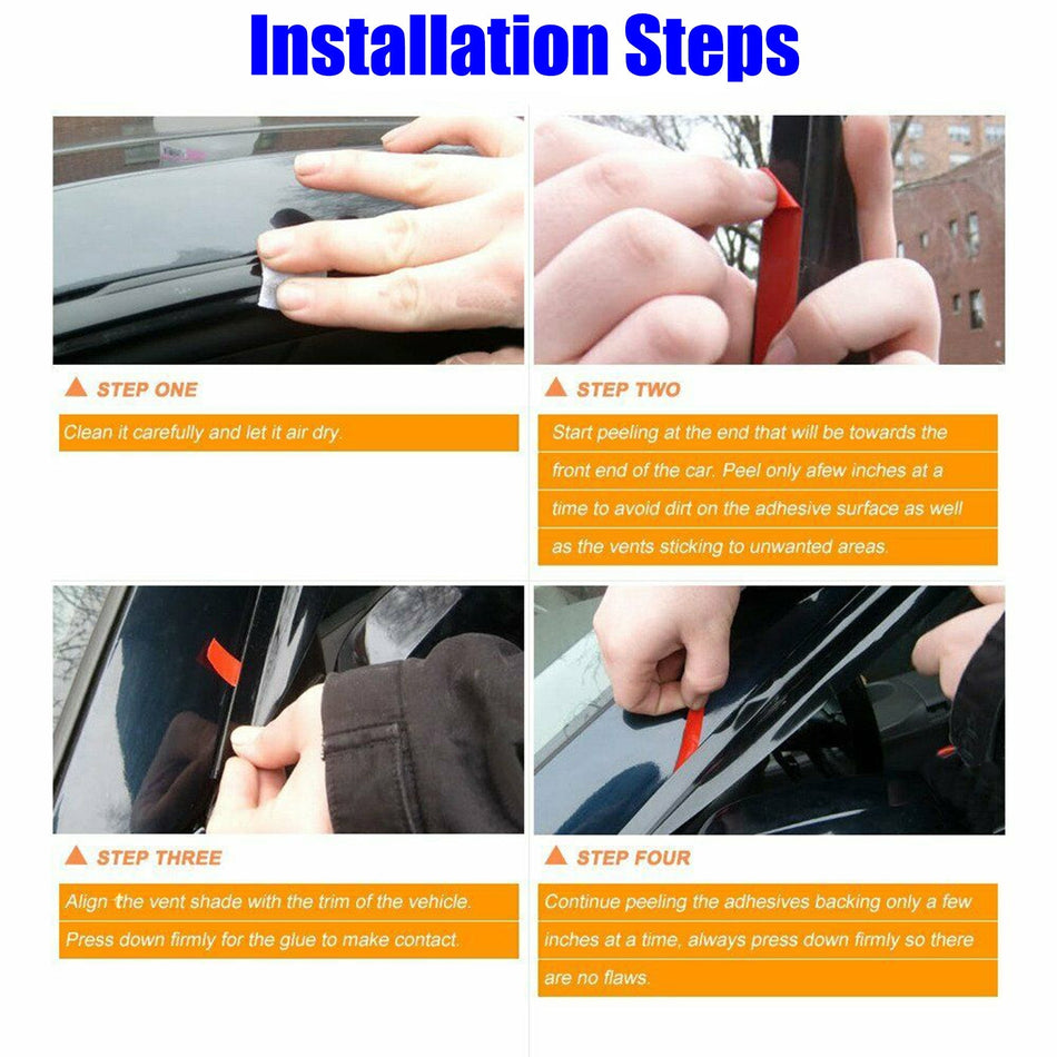 labwork Window Visor Deflector Rain Guards Replacement for Mazda 3 S Hatchback 2004-2009 Lab Work Auto