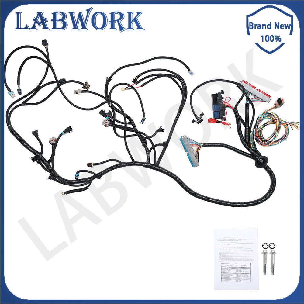 labwork Wiring Harness DBC LS1 Fit For 1997-2006 W/ 4L80E 4.8L 5.3L 6.0L EV6 Lab Work Auto
