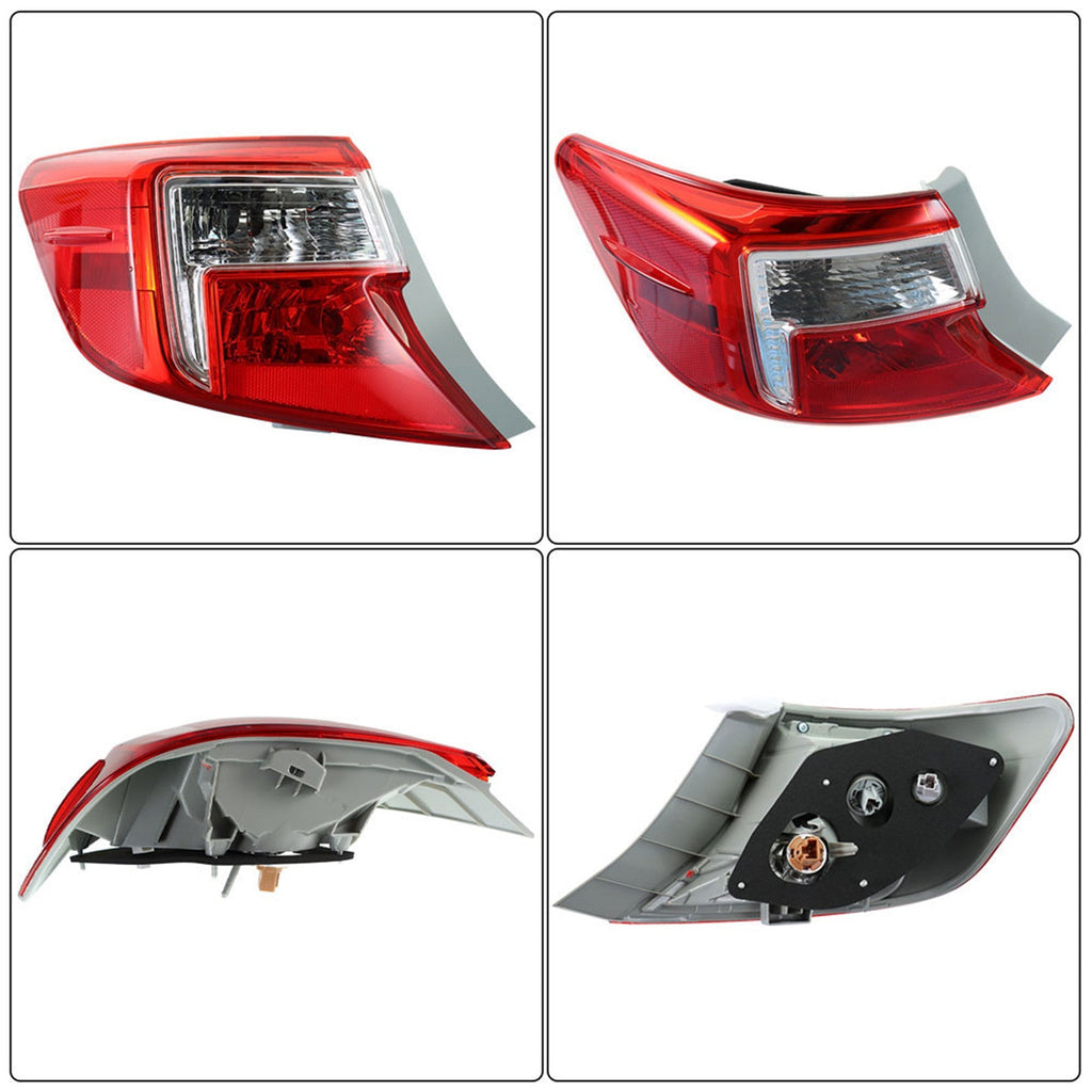 labwork for 2012 13 14 TOYOTA CAMRY Left Driver Side Red Outer Brake Tail Light Lab Work Auto