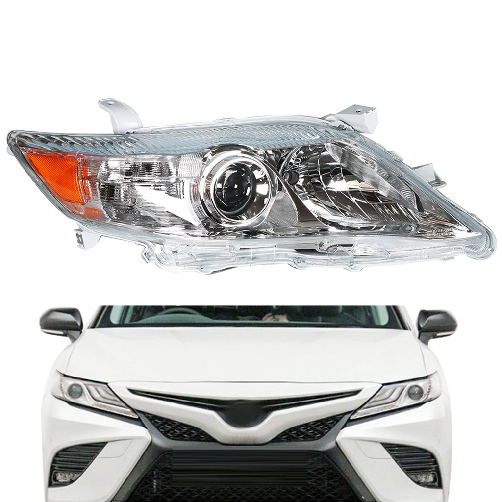 passenger side headlights  white background for2010-2011 Toyota Camry LE XLE Lab Work Auto
